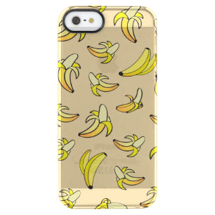 Banana Pattern Clear iPhone SE/5/5s Case