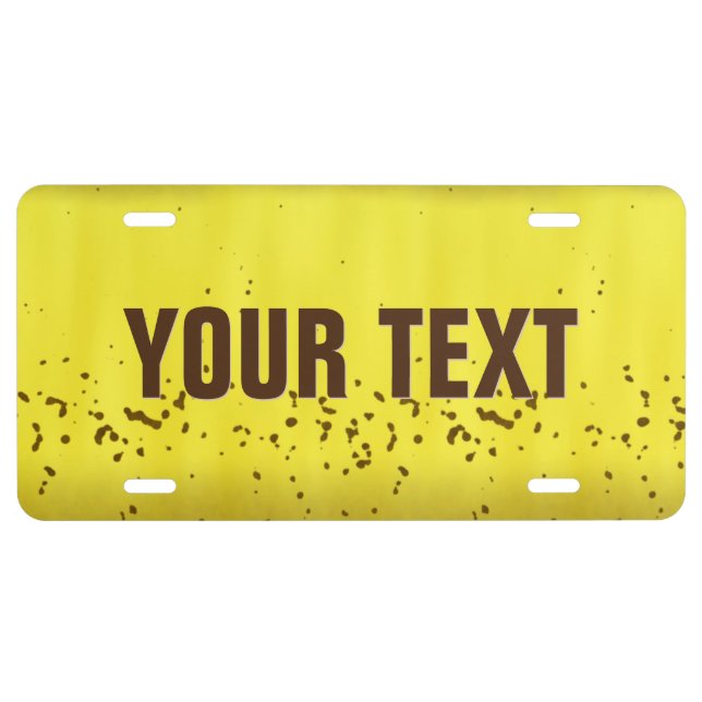 Banana Peel License Plate (Front)