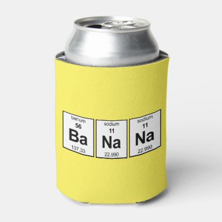 Banana Periodic Table Can Cooler