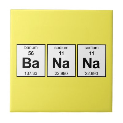 BaNaNa Periodic Table Ceramic Tile