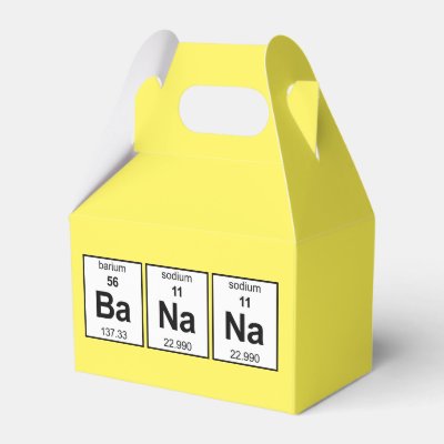 BaNaNa Periodic Table Favor Boxes