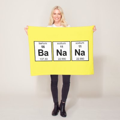 BaNaNa Periodic Table Fleece Blanket