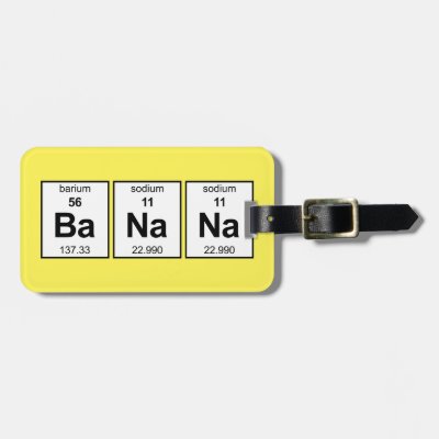 BaNaNa Periodic Table Luggage Tag