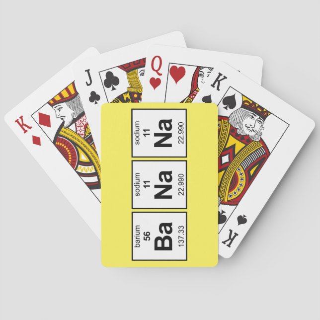 BaNaNa Periodic Table Poker Cards (Back)