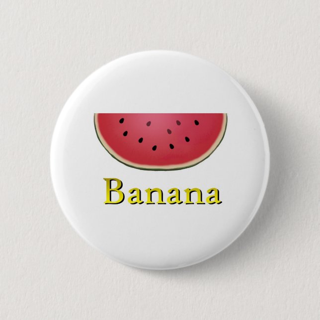 Banana Pinback Button (Front)