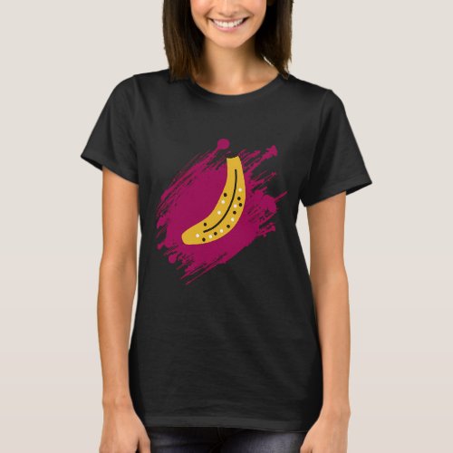 Banana (Pink Background),Pattern,Multiple Banana T-Shirt