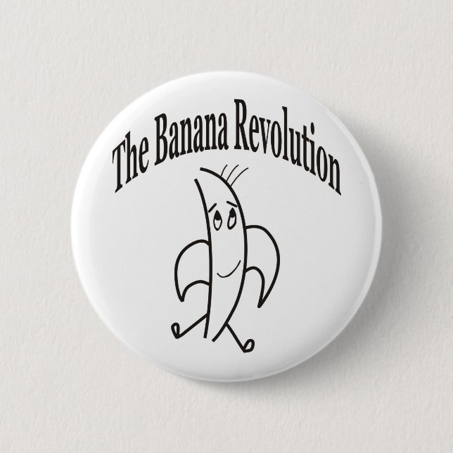 BANANA REVOLUTION PINBACK BUTTON (Front)