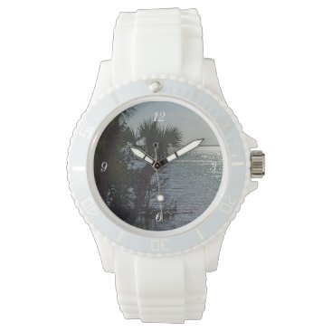 Banana River Palm Trees Painterly Wristwatch Banana River Palm Trees Painterly Wristwatch