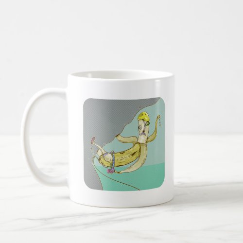 Banana Rock Climbing Coffee Mug