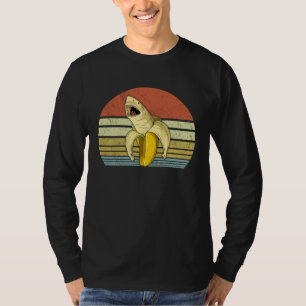 Banana Shark Banana Themed Party Fish Fruit In Uni T-Shirt