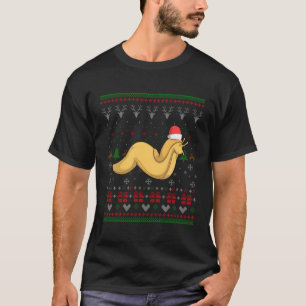 Banana Slug Santa Claus Ugly Pattern T-Shirt