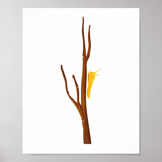 Banana Slug – Spotted Banana Slug Species Climbing Poster (Front)