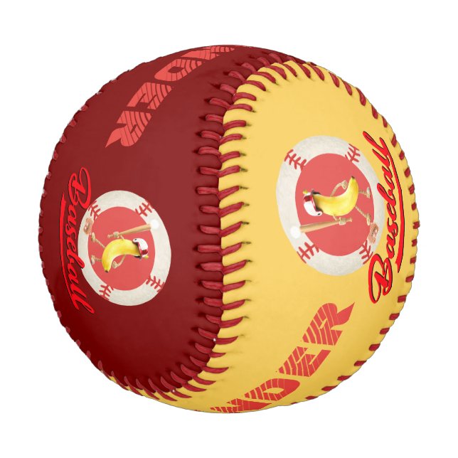 Banana Slugger Funny Baseball Custom Graphic  (Angled)