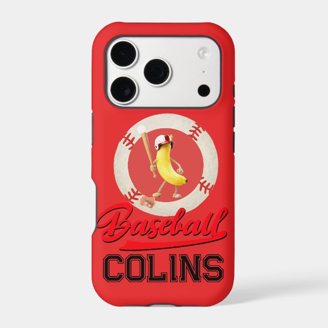 Banana Slugger Funny Baseball Custom Graphic  Case-Mate iPhone Case (Back)