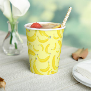 Banana Smoothie Paper Cups
