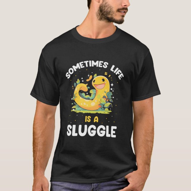 Banana Snail Catcher Quote For Banana Slug T-Shirt (Front)