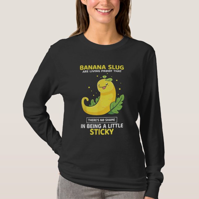 Banana Snail Collecting Quote for Snail Catcher 6 T-Shirt (Front)