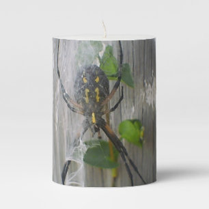 Banana Spider Pillar Candle