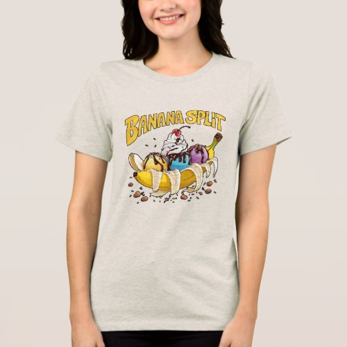 Banana Split Delight Banana Split Day in Style Tri_Blend Shirt