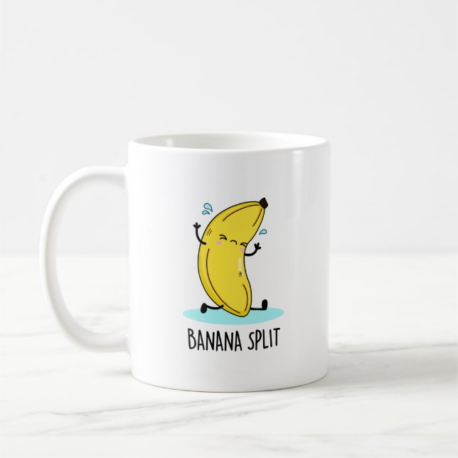 Banana Split Funny Dancing Banana Pun  Coffee Mug (Left)