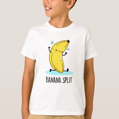 Banana Split Funny Dancing Banana Pun  T_Shirt