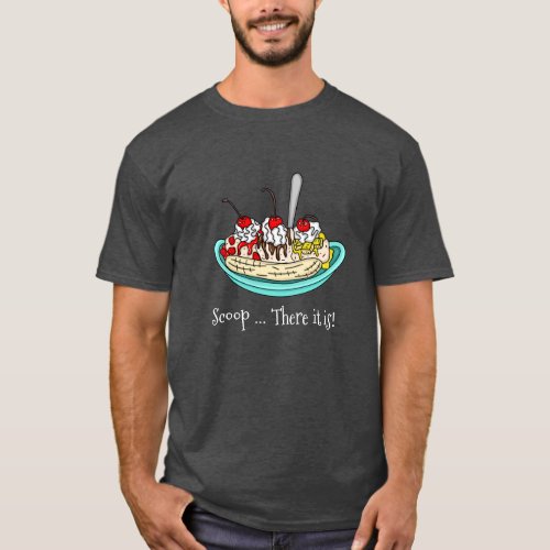 Banana Split Ice Cream Pun   T_Shirt