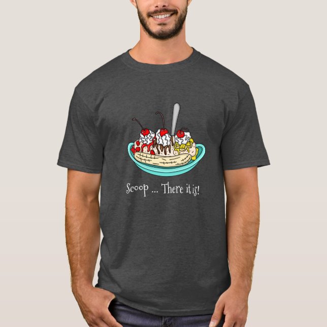 Banana Split Ice Cream Pun   T-Shirt (Front)