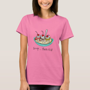Banana Split Ice Cream Pun  T-Shirt