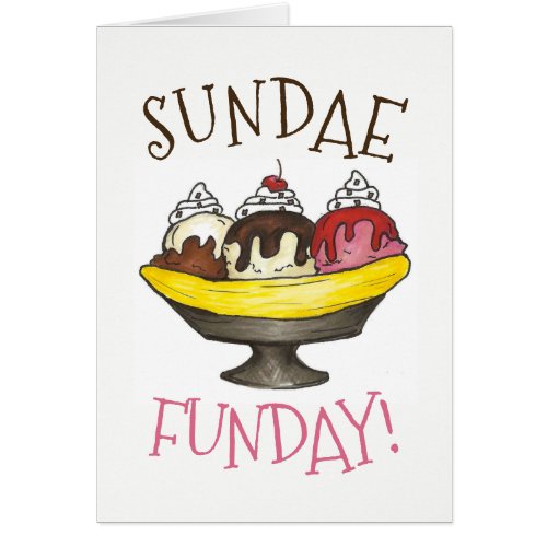 Banana Split Ice Cream Shoppe Sundae Sunday Funday