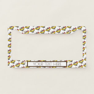 Banana Split Ice Cream Sundae Hot Fudge Foodie License Plate Frame
