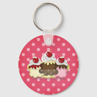 banana split keychain