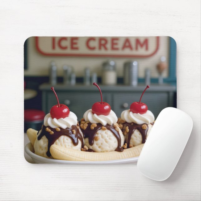 Banana Split  Mouse Pad (With Mouse)
