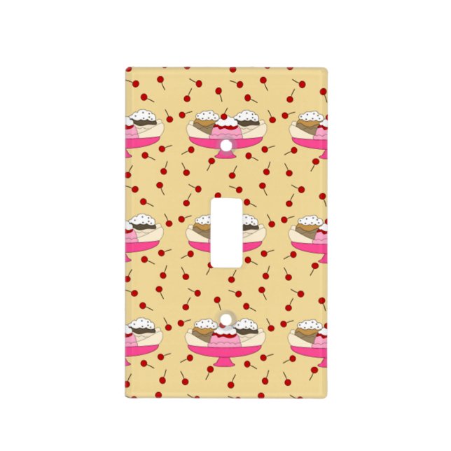Banana Split Print Light Switch Cover (Front)