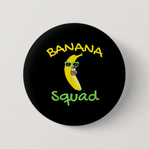 Banana Squad Food Summer Vacation Matching Fruit L Button