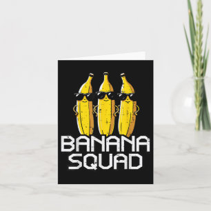 Banana Squad Funny Fruit Team Crew Matching Women  Card