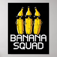 Banana Squad Funny Fruit Team Crew Matching Women