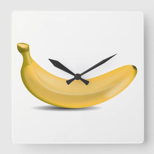 Banana Square Wall Clock