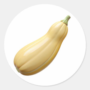 Banana Squash Plastic 3D – Glossy Round Label