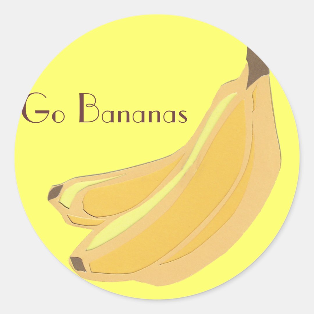 Banana Stickers Zazzle