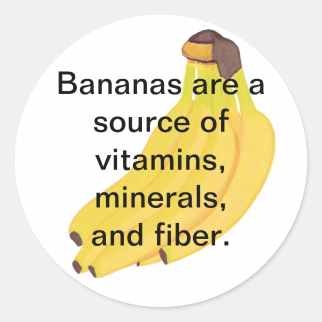 Banana Stickers with Nutrition Info (Front)