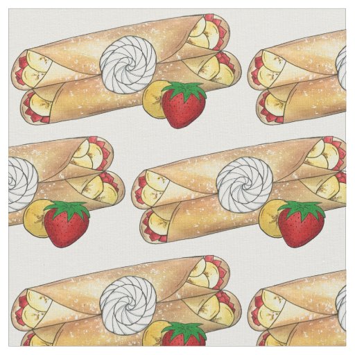 Banana Strawberry Crêpes French Food Cuisine Crepe Fabric