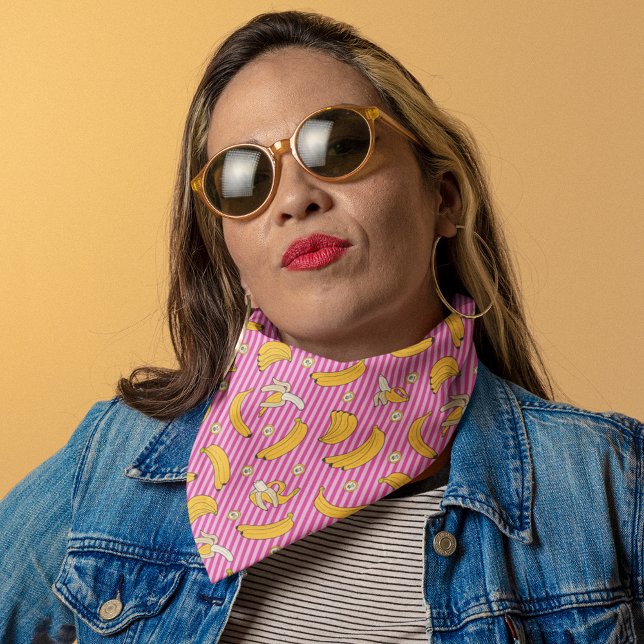 Banana Stripe Vector Pattern | Magenta Bandana (Creator Uploaded)