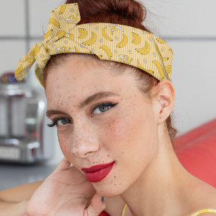 Banana Stripe Vector Pattern   Yellow Bandana
