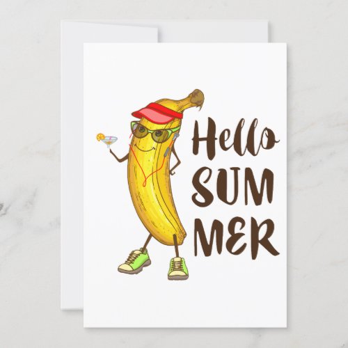 Banana Summer Invitation