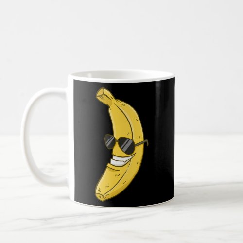 Banana Sunglasses Smiling Face Fruit Coffee Mug