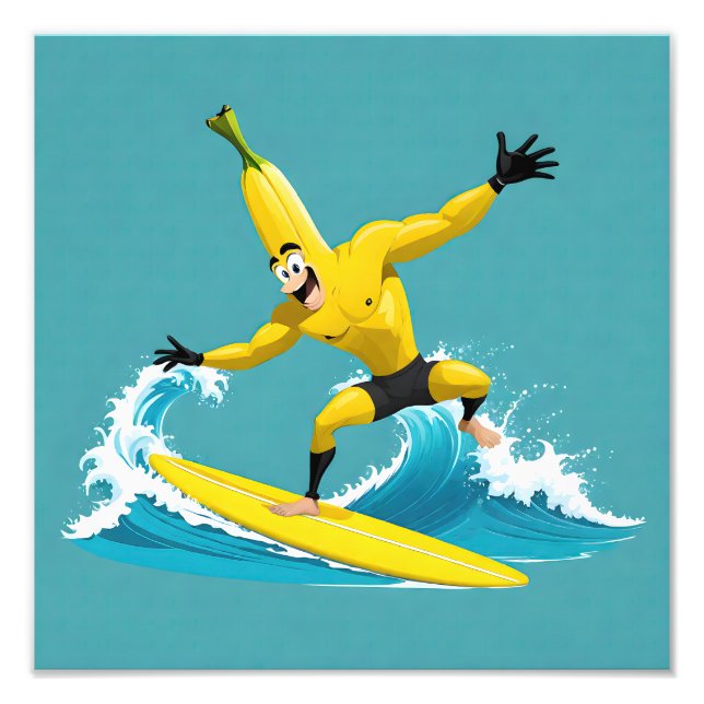 Banana Surfer 01 Photo Print (Front)