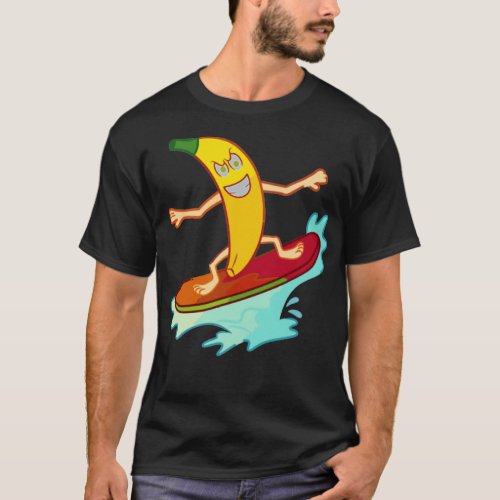 Banana Surfing T_Shirt