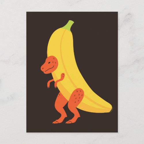 Banana T Rex Postcard