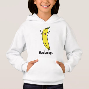 Banana that's smiling, laying down and relaxing hoodie