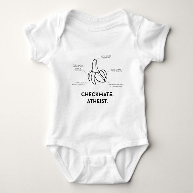 Banana - The Atheist's Nightmare Baby Bodysuit (Front)